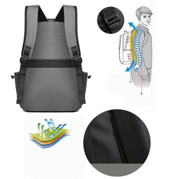 Mens Travel Bag High Quality Fashion Backpack With Charging Handbag Oxford Cloth Backpacks