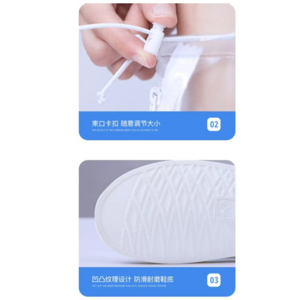 Silicone Waterproof Shoe Cover Unisex Shoes Protectors Rain Boots For Indoor Outdoor Rainy Reusable Quality Non Slip Shoe Covers