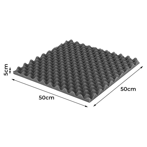 14Pc Acoustic Foam Wall Panels 50X50x5cm Soundrproofing Panels