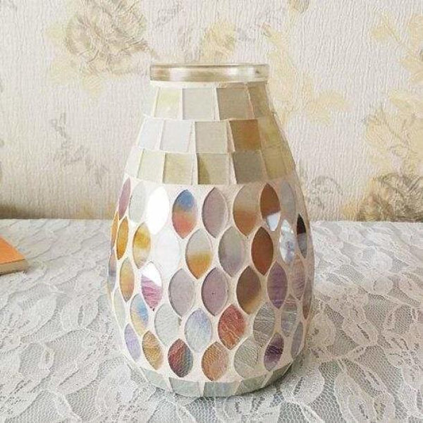 Mosaic Glass Vase Decor Accessories Vases