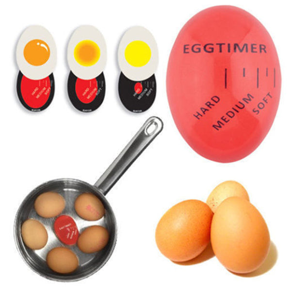 Egg Timer Perfect Colour Changing Yummy Soft Hard Boiled Eggs Cooking Kitchen Eco Friendly Resin Red Tools Timers