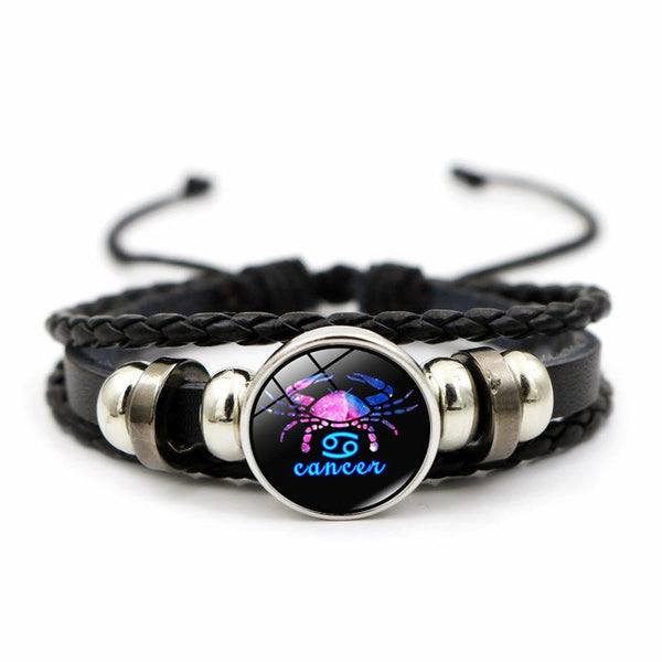 Veile Studios Gem Fashion Creative Leather Weaving Beaded Bracelet For Jewellery Bracelets