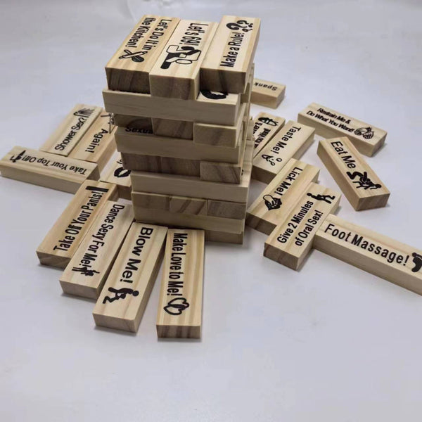 Couple Dating Building Block Tower Jenga Game Toy For Couples Friends Board Games