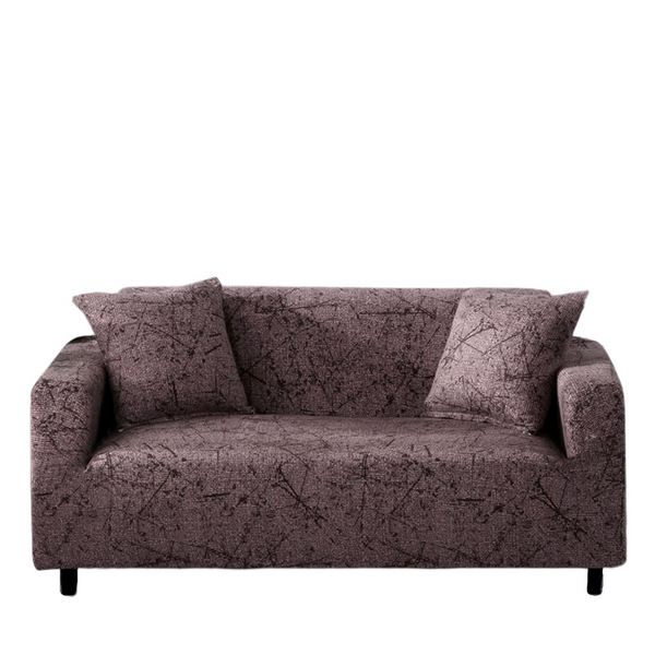 4 Seater Sofa Cover Chocolate Brown Elastic Stretchable Slipcover For Living Room Slipcovers