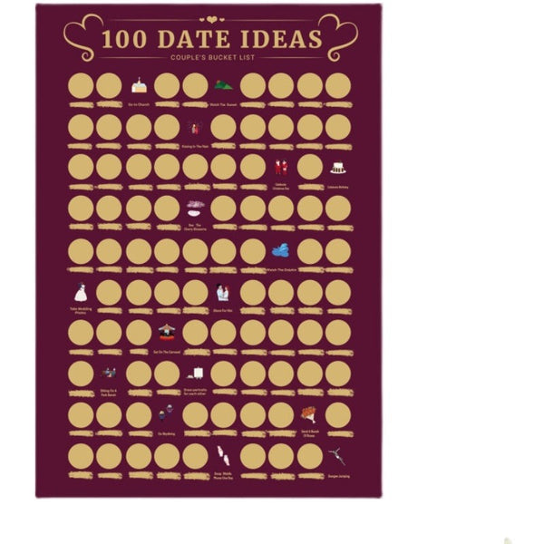 100 Things To Do Between Couples Dating Scraping Poster Other Games