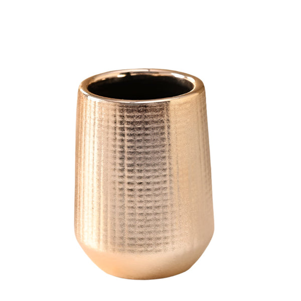 Home Bathroom Rose Gold Ceramic Cleaning Kit 4 Piece Set For Essentials Toilet Brushes & Holders