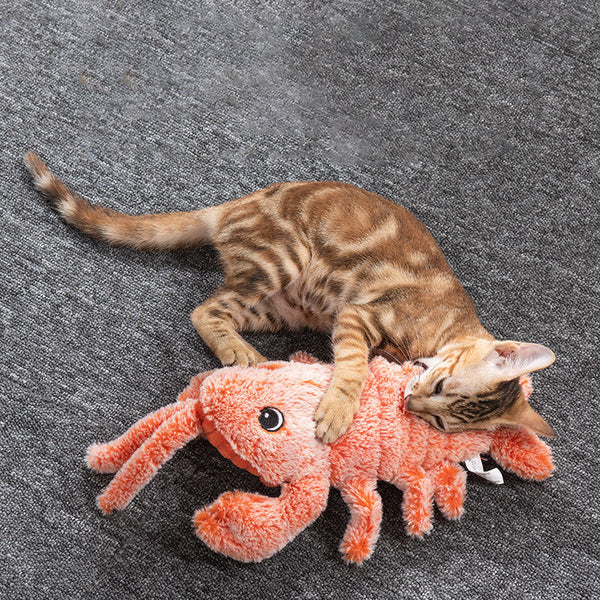 Usb Rechargeable Funny Jumping Lobster Cat Toy Cat Toys