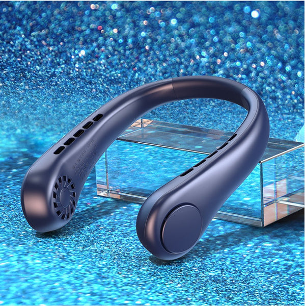 New Mini Neck Fan Portable Bladeless Hanging Rechargeable Air Cooler Summer Sports Fans Portable Fans