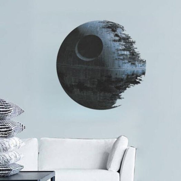 3D Cartoon Death Planet Background Decoration Removable Sticker Multi 45 X 45Cm Wall Stickers