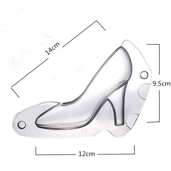 3D Chocolate Mini High Heel Shoes Mould Cake Decorating Tools Mold