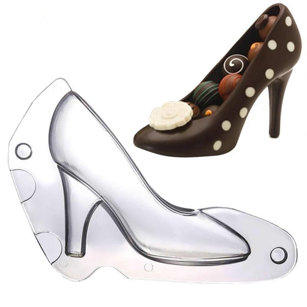 3D Chocolate Mini High Heel Shoes Mould Cake Decorating Tools Mold Muffin Pans & Baking Moulds