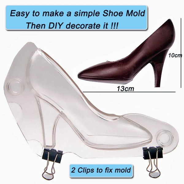3D Chocolate Mini High Heel Shoes Mould Cake Decorating Tools Mold Muffin Pans & Baking Moulds