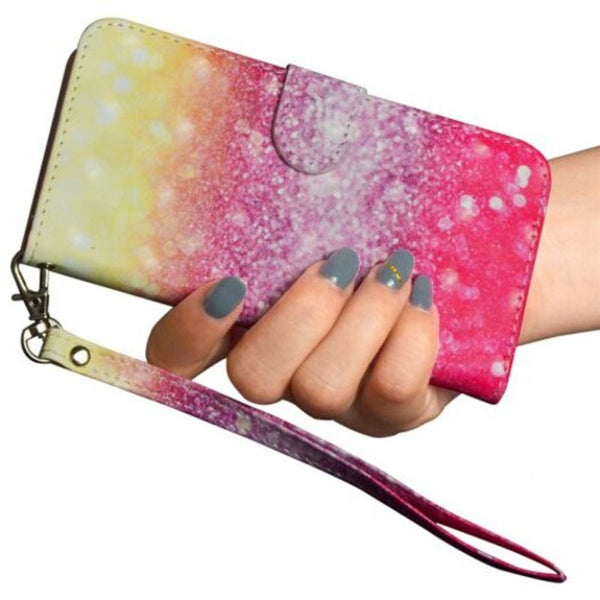 3D Color Painting For Samsung Galaxy J8 2018 Case Flip Wallet Cover Multi Cases Covers & Skins