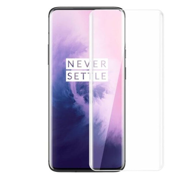 3D Curved Covered Full Screen Tempered Glass Film For Oneplus 7 Pro 2Pcs Transparent