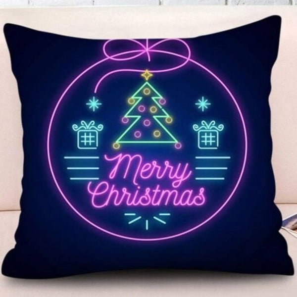 3D Digital Christmas Series Pillowcase Cushion Cover 45 X 45Cm Multi