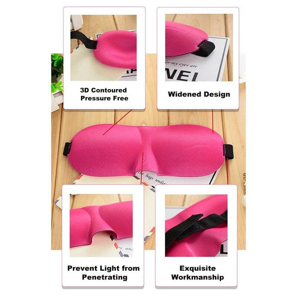 3D Eyeshade Sleep Mask Cover Rose Red Eye Masks