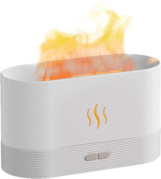 3D Flame Oil Diffuser Air Humidifier Noiseless Mist Aroma