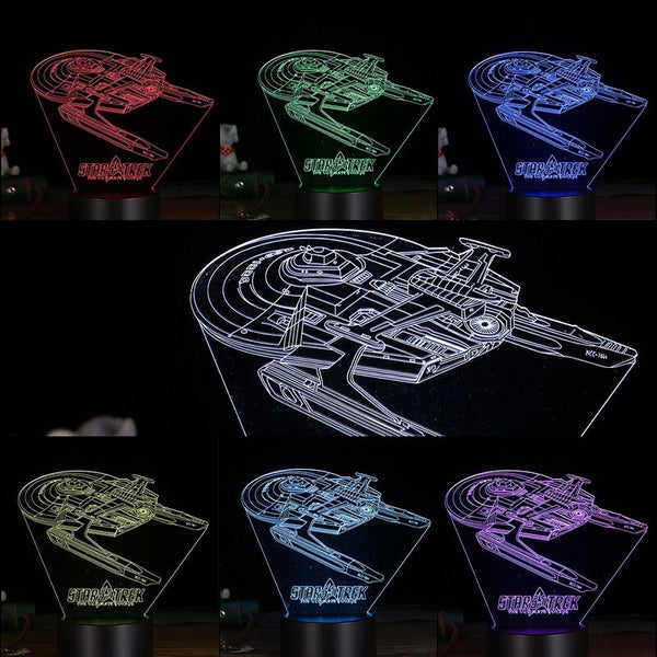 3D Led Desk Lamp Illusion Colorful Table Night Light 11
