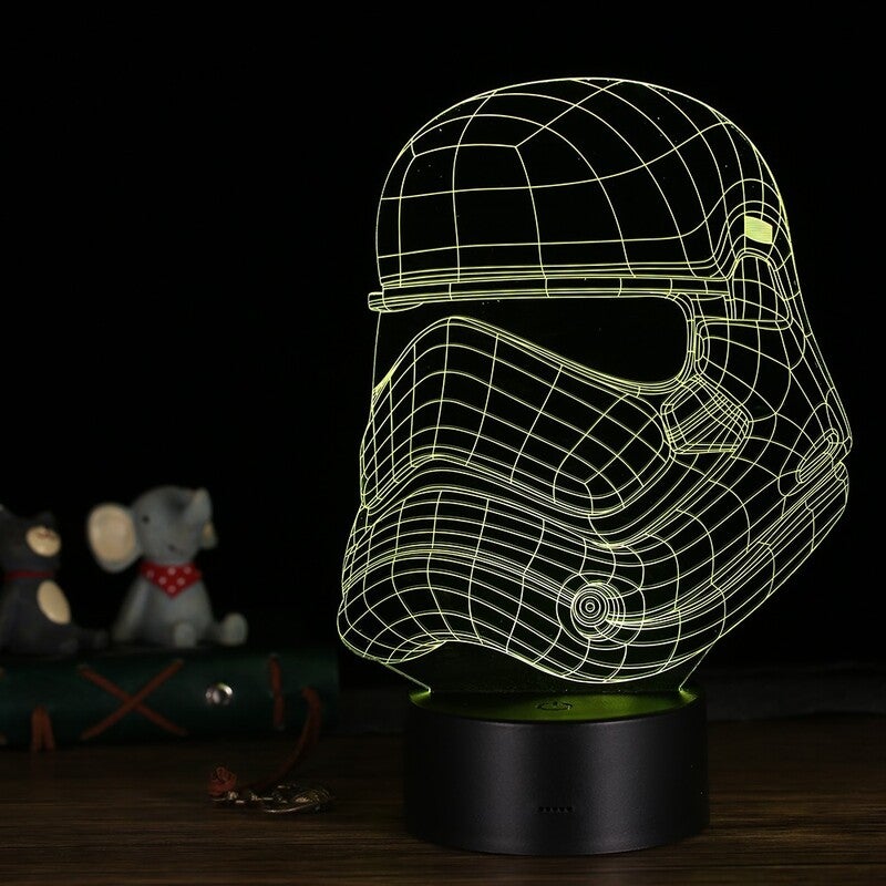 3D Led Desk Lamp Illusion Colorful Table Night Light 13 Night Lights