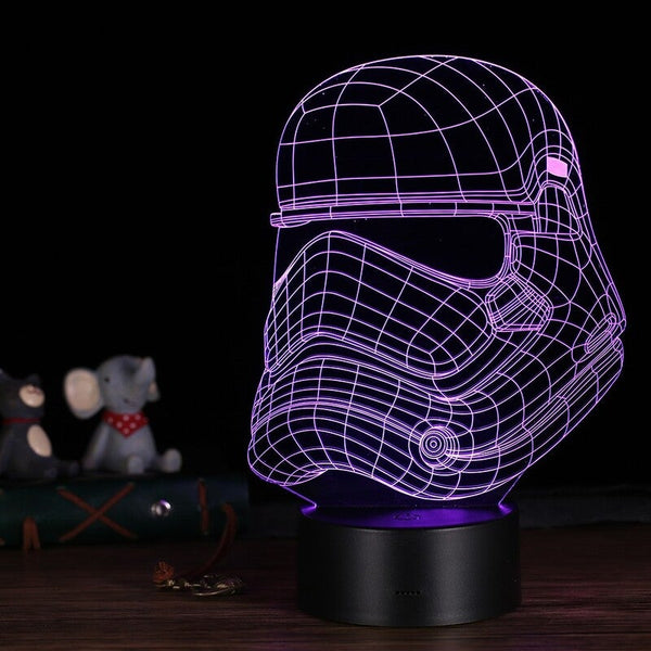 3D Led Desk Lamp Illusion Colorful Table Night Light 13 Night Lights