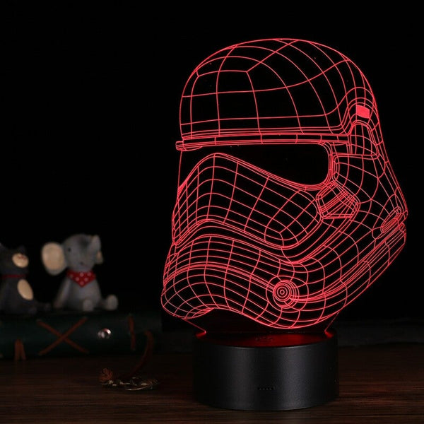 3D Led Desk Lamp Illusion Colorful Table Night Light 13 Night Lights