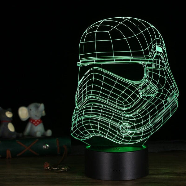 3D Led Desk Lamp Illusion Colorful Table Night Light 13 Night Lights