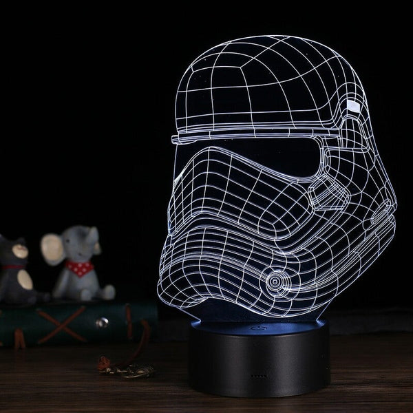 3D Led Desk Lamp Illusion Colorful Table Night Light 13 Night Lights