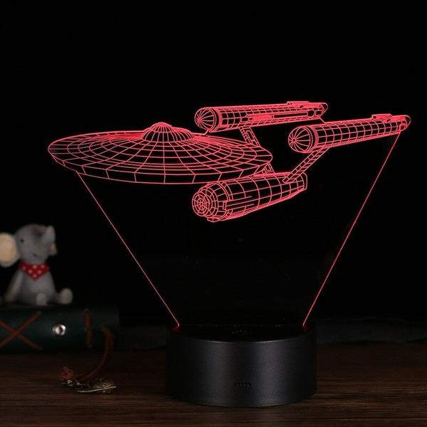 3D Led Desk Lamp Illusion Colorful Table Night Light 6