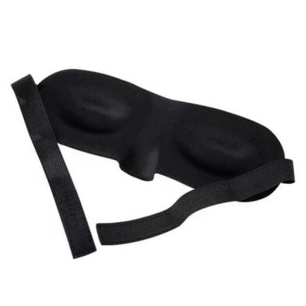 3D Portable Travel Sleep Rest Eye Mask Case Black