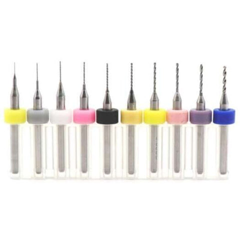 3D Printer Nozzle Cleaning Drill Bit 0.3 1.2Mm 10Pcs Silver 3D Printer Parts