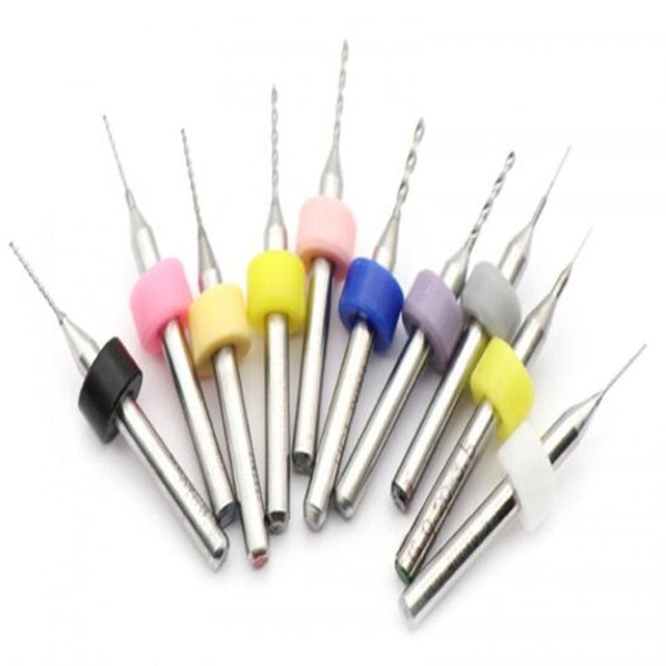 3D Printer Nozzle Cleaning Drill Bit 0.3 1.2Mm 10Pcs Silver 3D Printer Parts