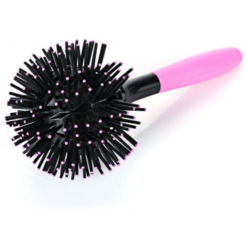 3D Spherical Massage Curl Haircut Comb Pink Brushes & Combs
