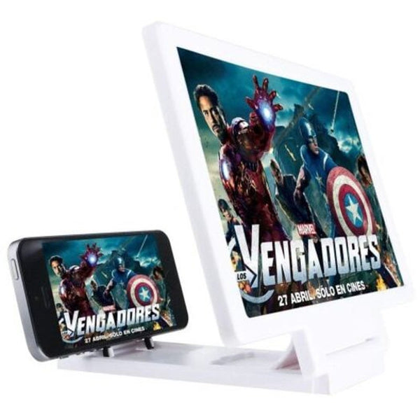3D Video Screen Amplifier Folding Enlarged Expander Standwhite White Mounts & Holders