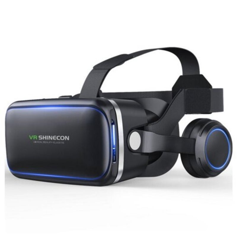 3D Vr Headset Virtual Reality Glasses Black