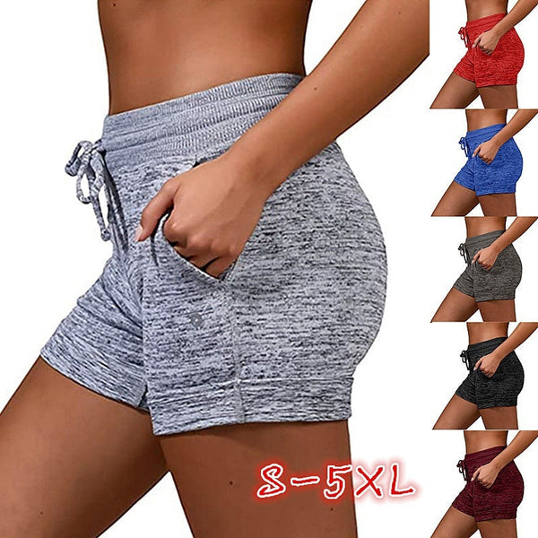 Women Shorts Quick Dry Lace Up Stretch Sports Pants Activewear Shorts