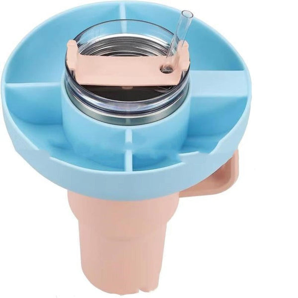 Platters Silicone Snack Cup 40 Oz Reusable Container Compartment Platter Tray