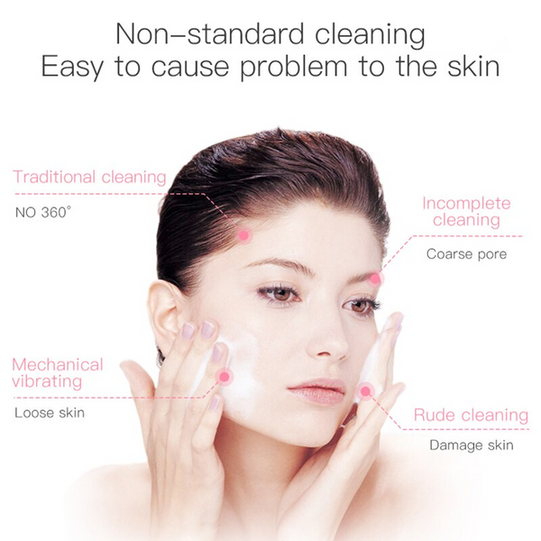 3D Massage Cleansing Instrument Electric Artifact Silicone Washer Massagers