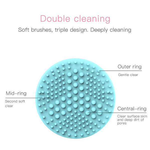 3D Massage Cleansing Instrument Electric Artifact Silicone Washer Massagers