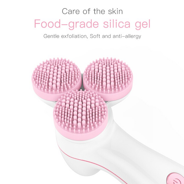 3D Massage Cleansing Instrument Electric Artifact Silicone Washer Massagers