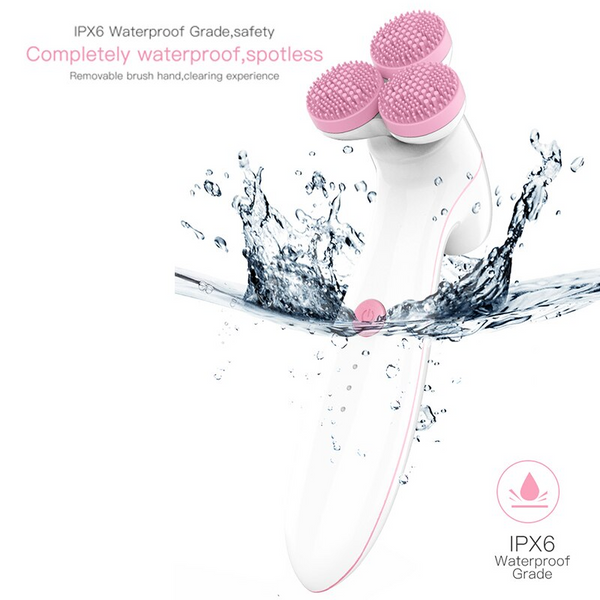 3D Massage Cleansing Instrument Electric Artifact Silicone Washer Massagers