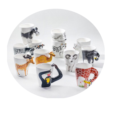 3D Animal Ceramic Mug Or Tumbler Gift Idea Mugs