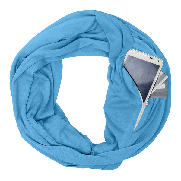 Solid Colour Pocket Scarf Women's Accessories