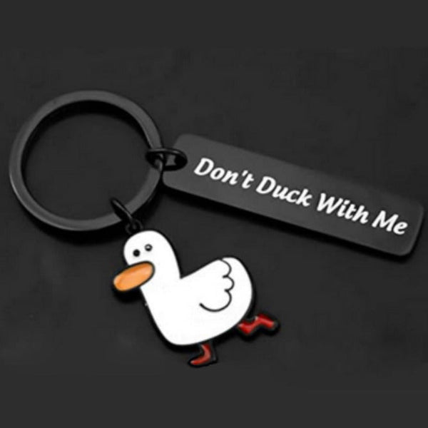 Handbag Accessories Funny Lover Gift You Cute Duck Pun Keychain Couples Gifts Valentine
