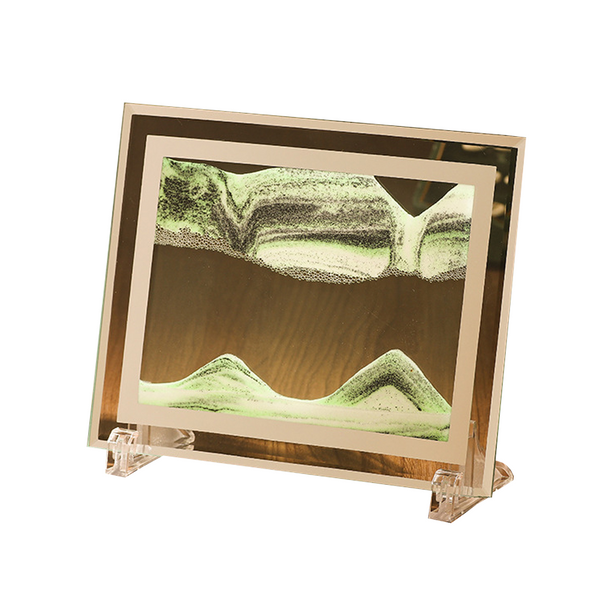 3D Moving Sand Photo Frame Glass Landscape Desktop Dcor Tabletop & Shelf Décor