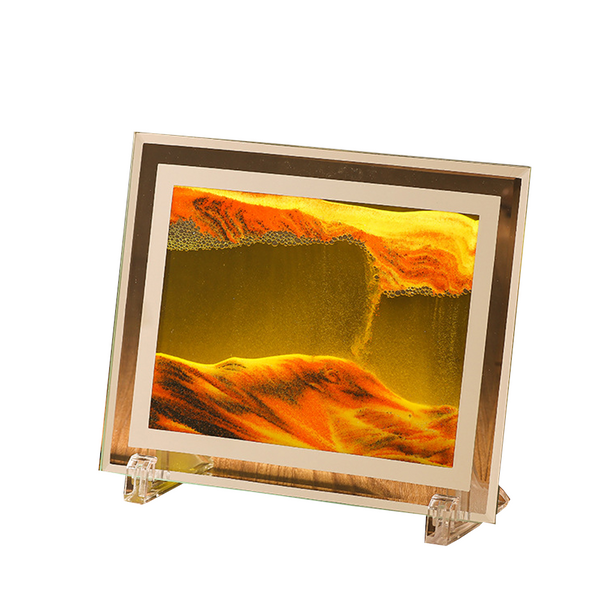 3D Moving Sand Photo Frame Glass Landscape Desktop Dcor Tabletop & Shelf Décor