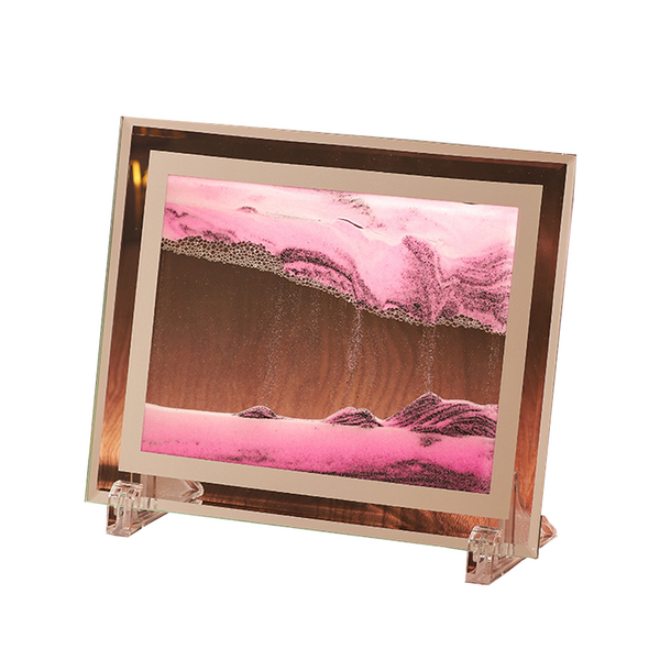 3D Moving Sand Photo Frame Glass Landscape Desktop Décor