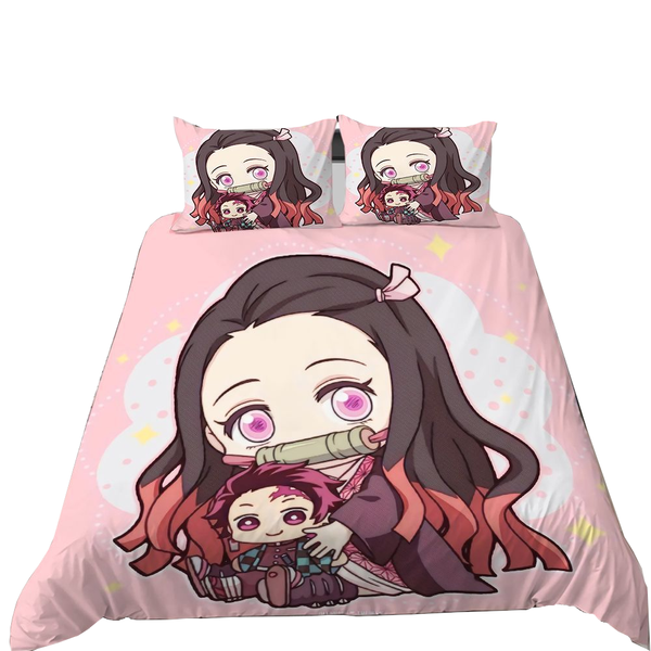 3D Printed Demon Slayer Anime Duvet Quilt Covers Children's Quilt Covers