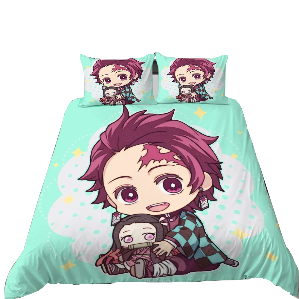 3D Printed Demon Slayer Anime Duvet Quilt Covers Children's Quilt Covers
