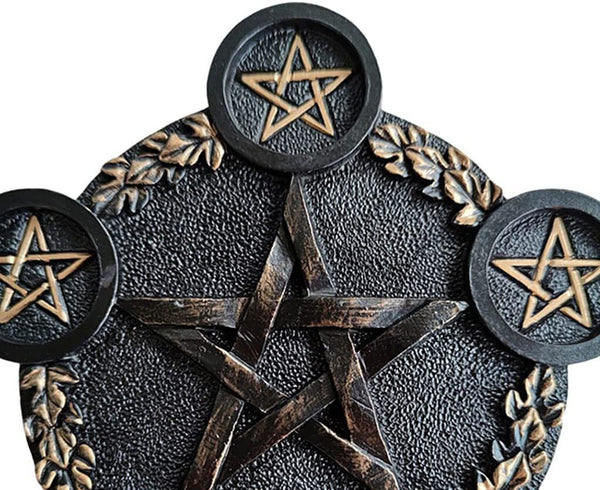 Candle Holders & Accessories Resin Pentagram Tealight Candle Holder Home Decor