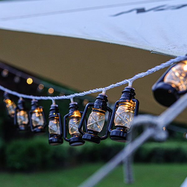3M 20Led Retro Kerosene Lantern Fairy String Lights Battery Operated